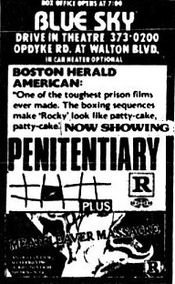 Blue Sky Drive-In Theatre - Ad (newer photo)